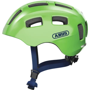 ABUS Youn-I 2.0 LED sparkling green bukósisak, 52-57 cm