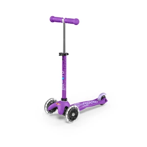 Mini Micro Deluxe LED gyerek roller világító kerékkel lila