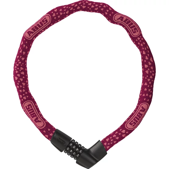 ABUS Tresor 1385 75 láncos lakat számzárral cherry heart  6mm 