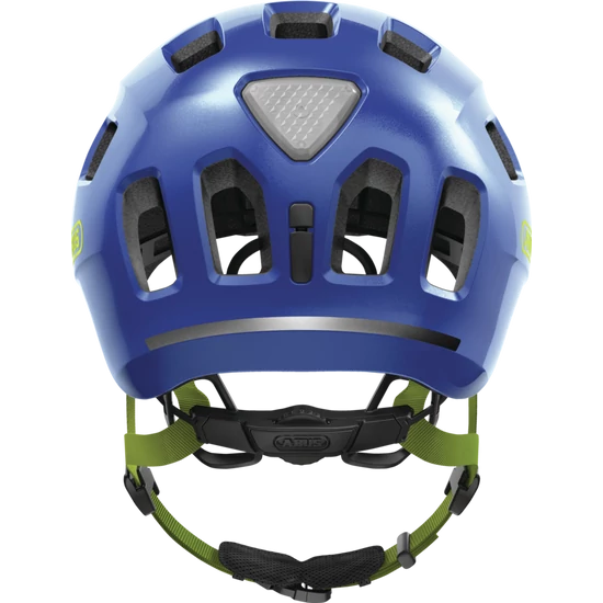 ABUS Youn-I 2.0 LED sparkling green bukósisak, 52-57 cm