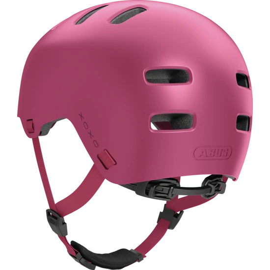 Abus XOXO mono red, matt pink 51-55cm