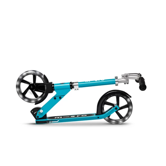 Micro Cruiser LED roller 200 mm kerekekkel, aqua