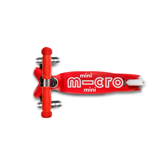 Mini Micro Deluxe LED roller világító kerékkel, piros