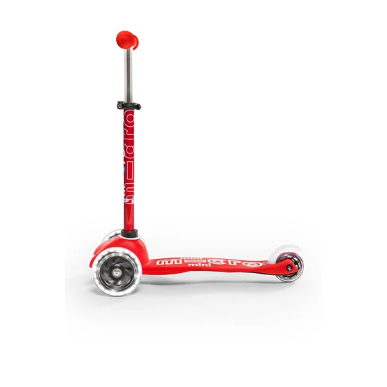 Mini Micro Deluxe LED roller világító kerékkel, piros