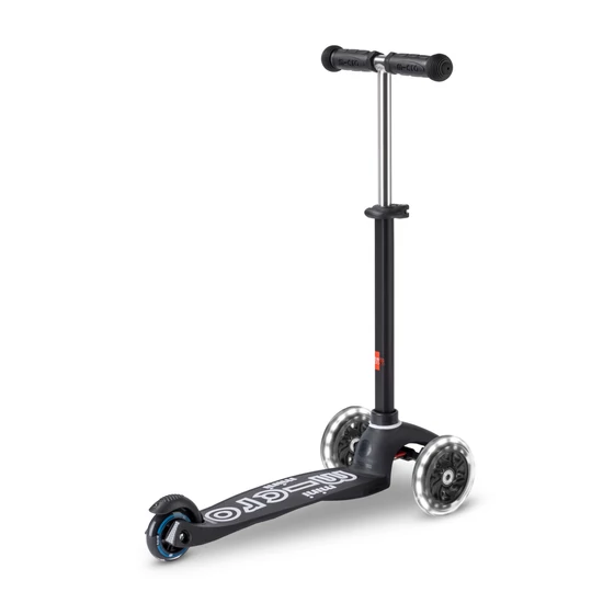 Mini Micro Deluxe ECO LED fekete roller vilagito kerekkel