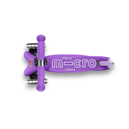 Mini Micro Deluxe LED gyerek roller világító kerékkel, lila