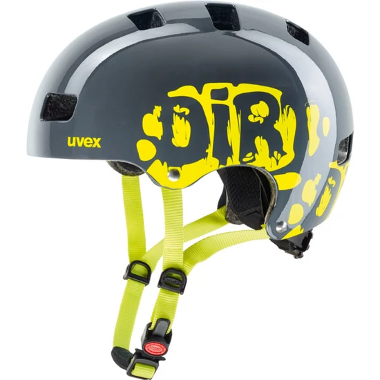 Uvex kid 3 dirtbike bukósisak grey-lime 55-58 cm