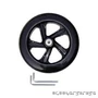 Micro roller kerék 200mm, fekete
