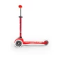 Mini Micro Deluxe LED roller világító kerékkel, piros