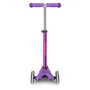 3 kerekű svájci LEDes roller, lila-pink